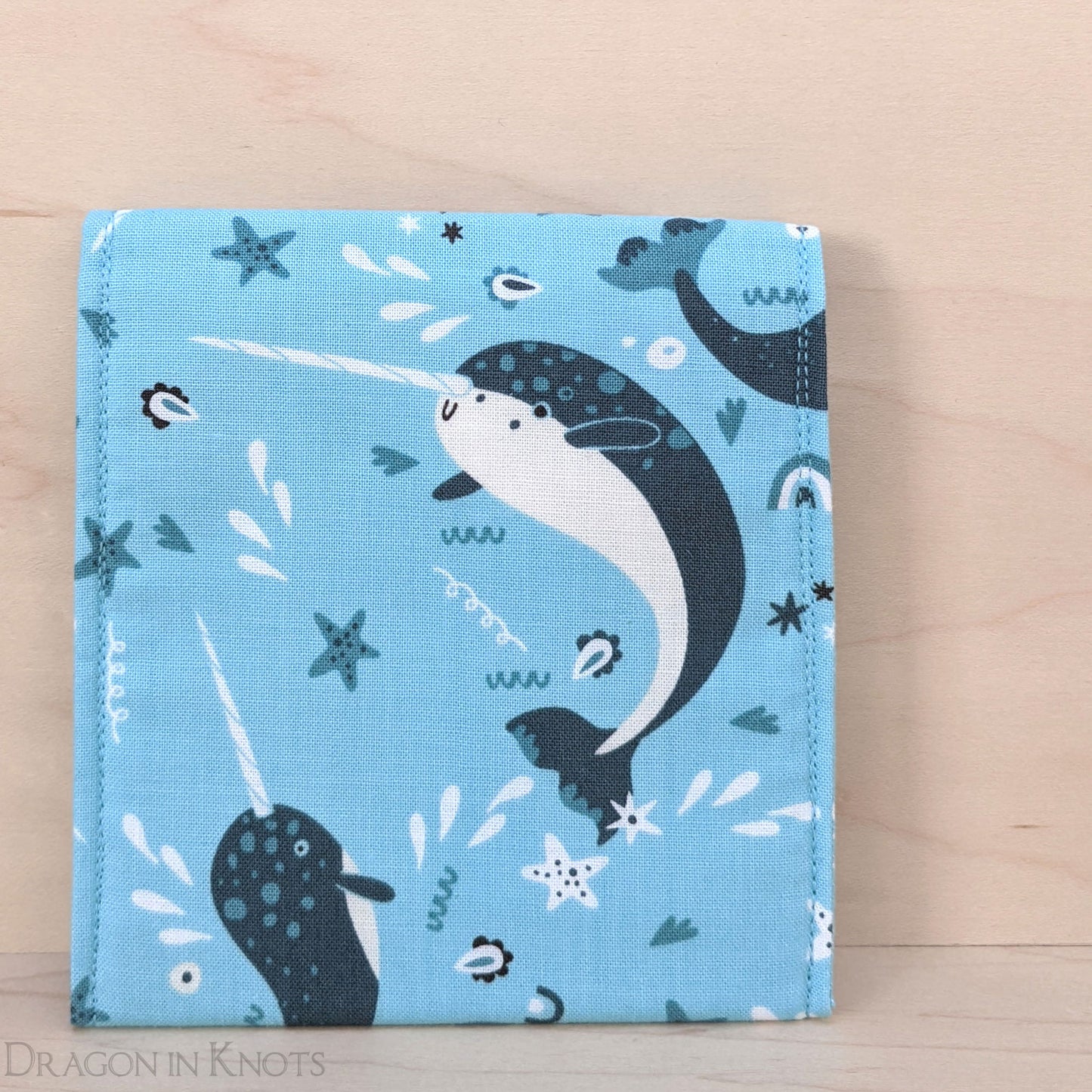 Narwhal 4" Accessory Pouch - Dragon in Knots