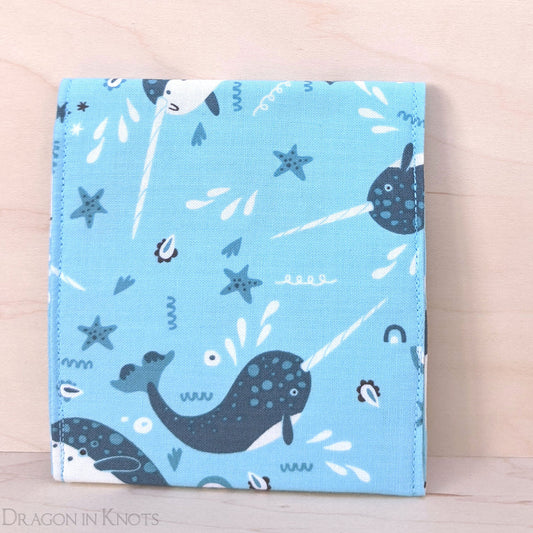 Narwhal 4" Accessory Pouch - Dragon in Knots