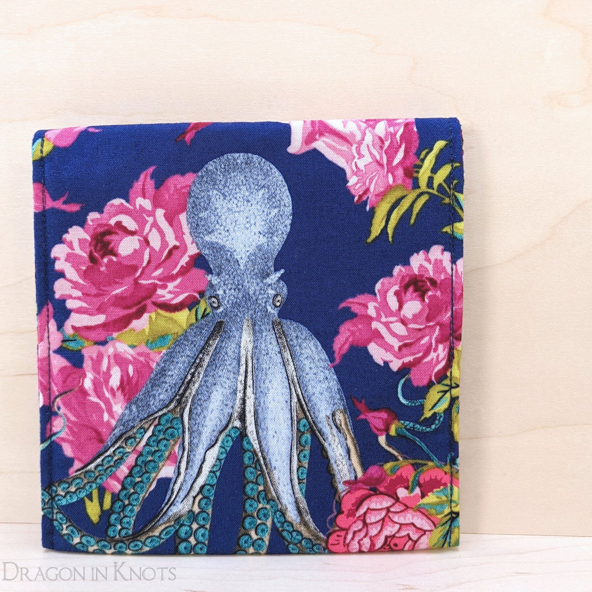 Octopus and Roses - 5" Accessory Pouch - Dragon in Knots