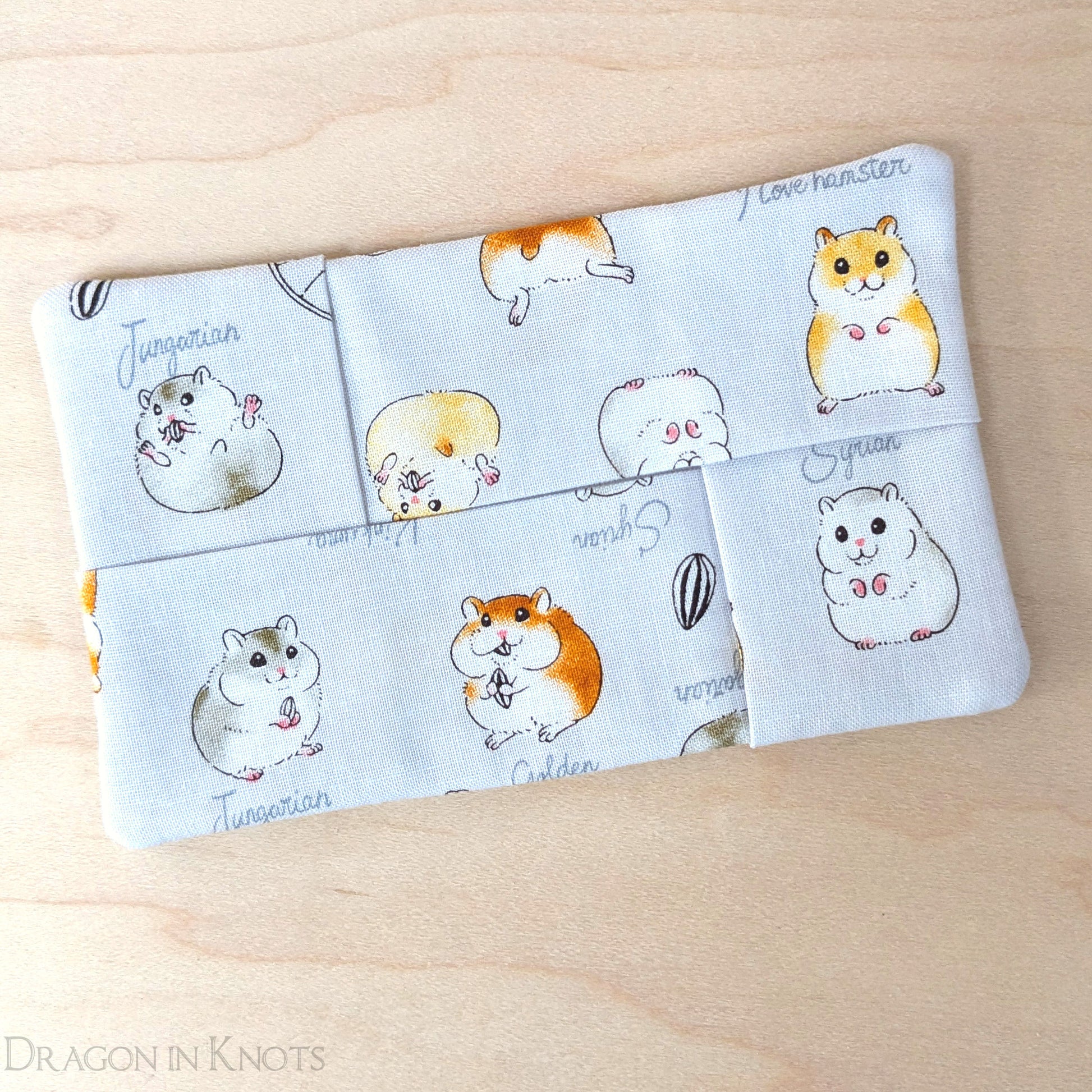 Hamster Pocket Facial Tissue Holder - Dragon in Knots