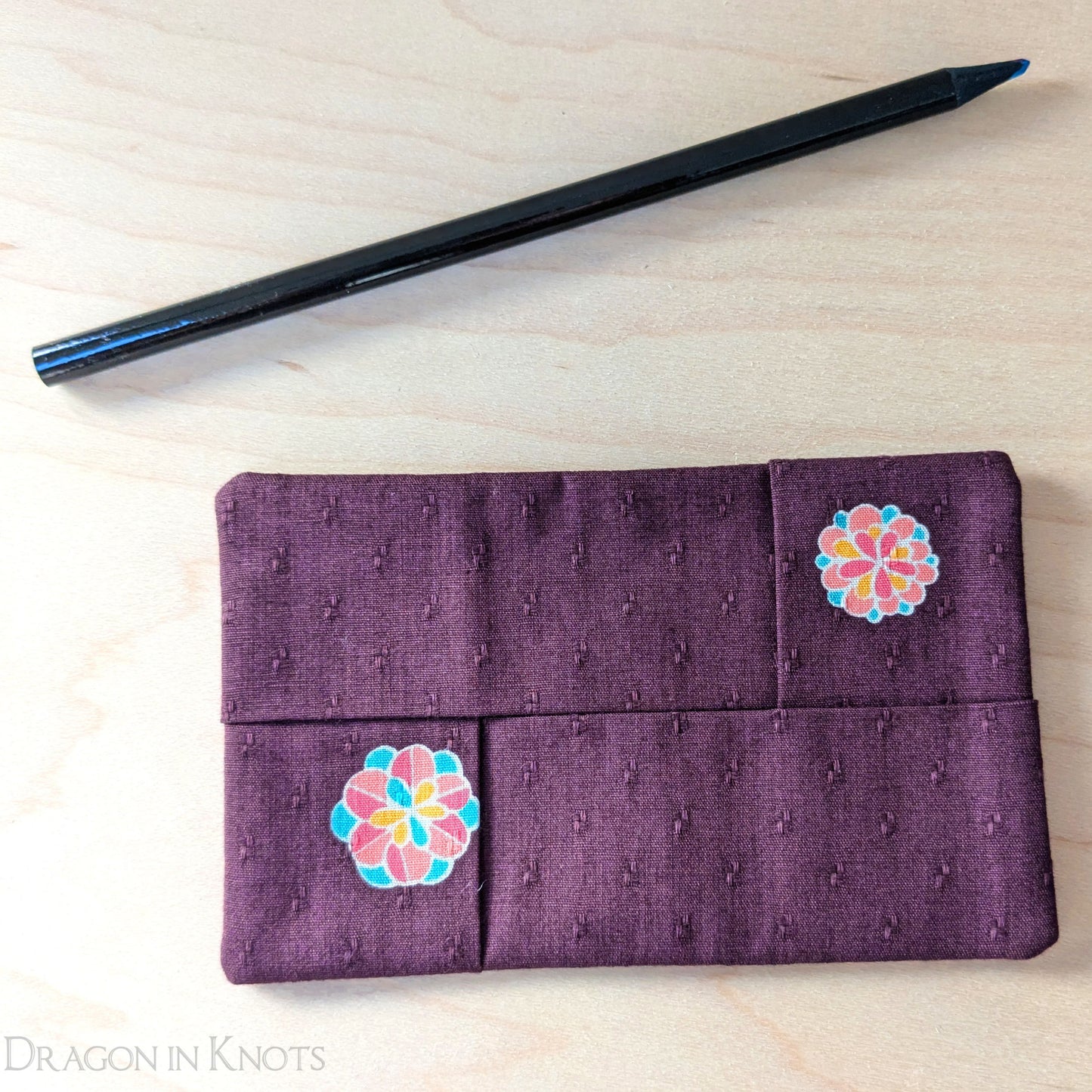 Purple Floral To-Go Tissue Holder