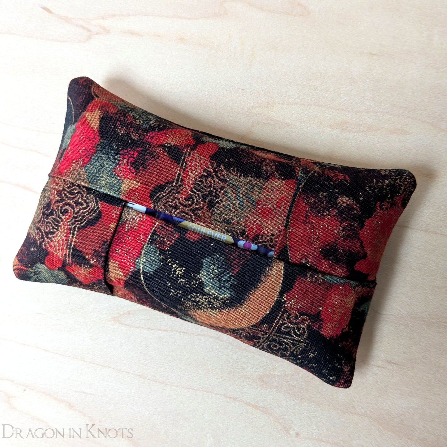 Black Geometric Pocket Tissue Holder