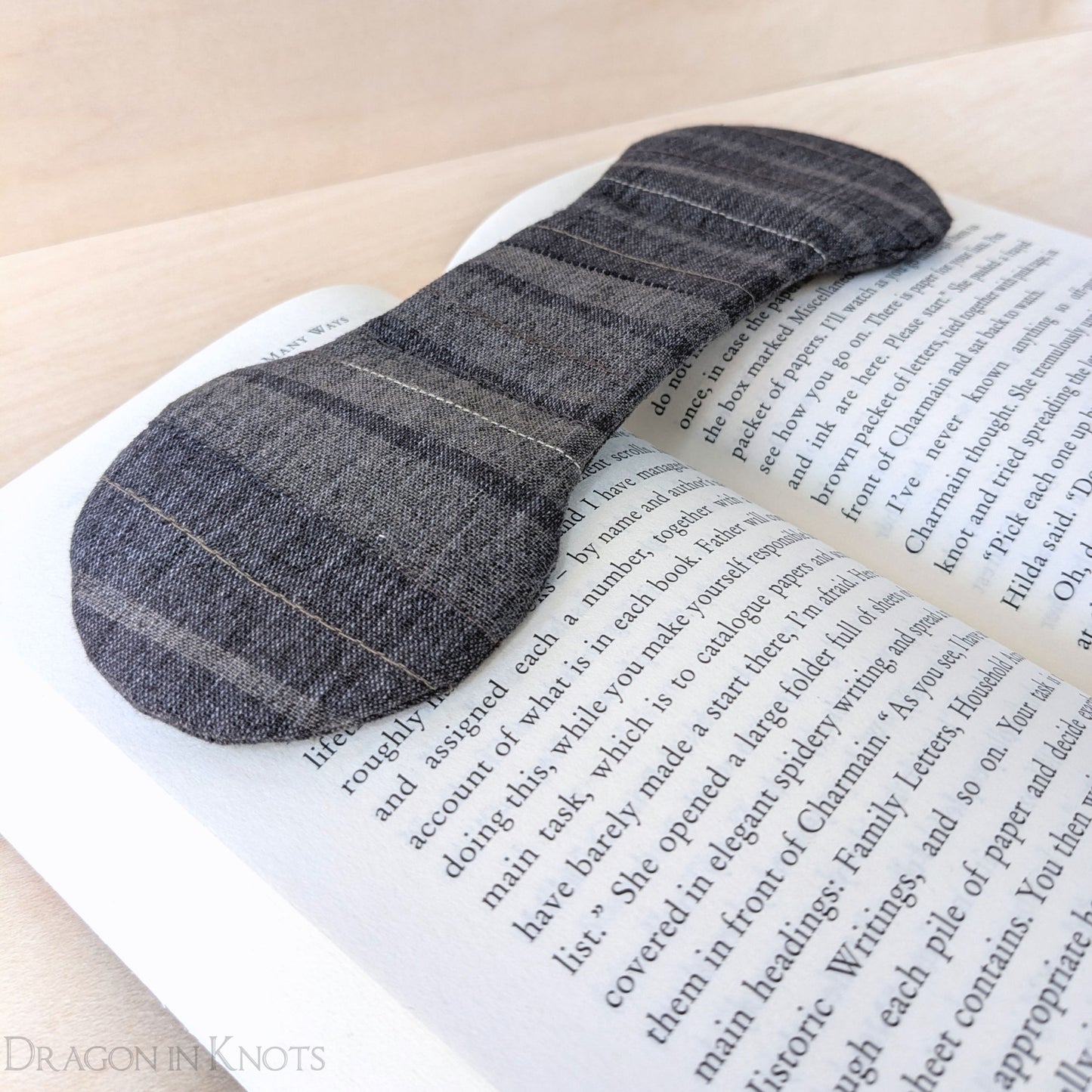 Textured Taupe Book Weight