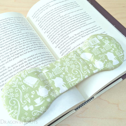Anne Book Weight - light green fabric