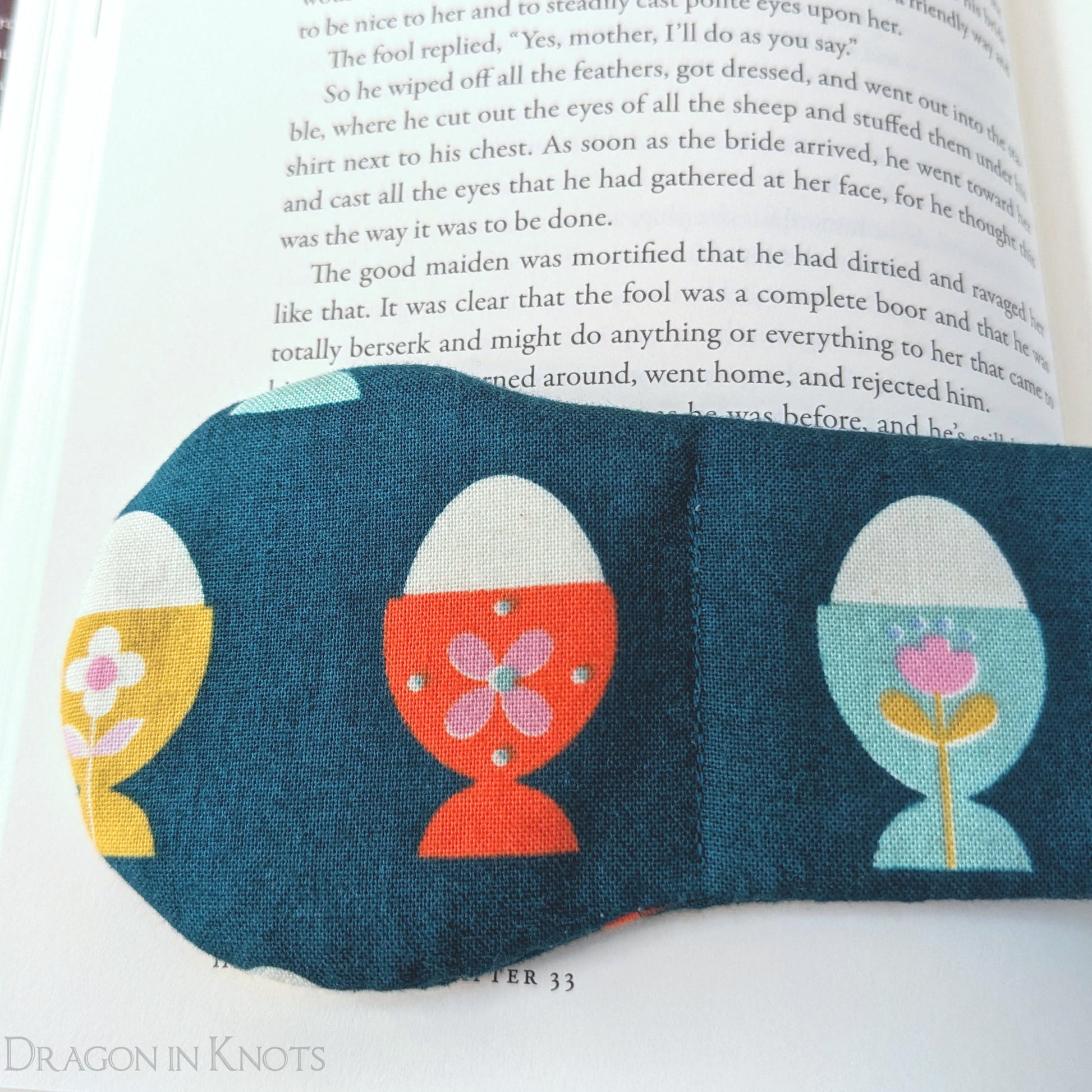 Eggcup Book Weight - Dragon in Knots