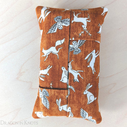 Wild and Wise Pocket Tissue Case - Dragon in Knots