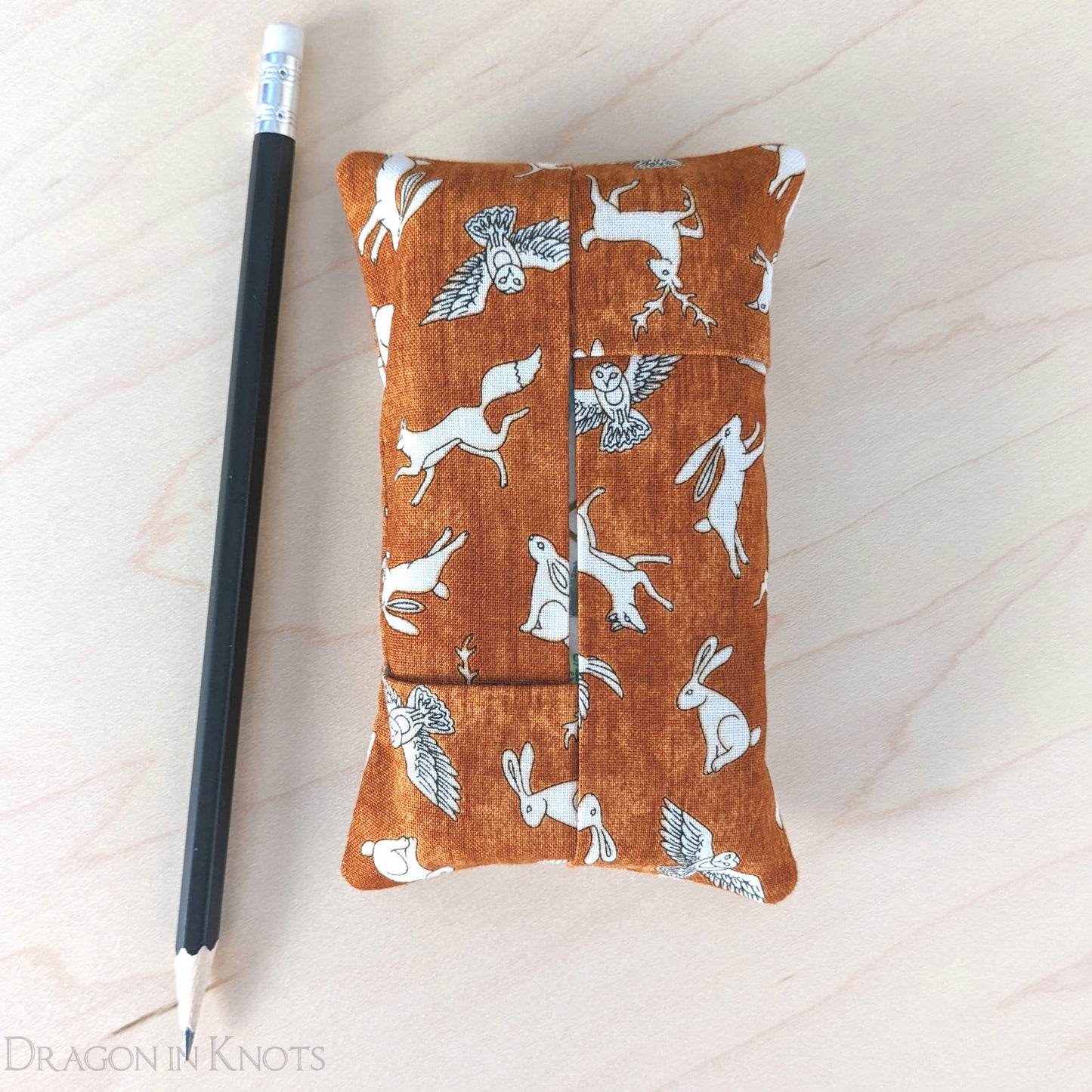Wild and Wise Pocket Tissue Case - Dragon in Knots