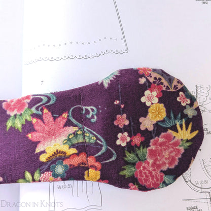 Purple Floral Book Weight