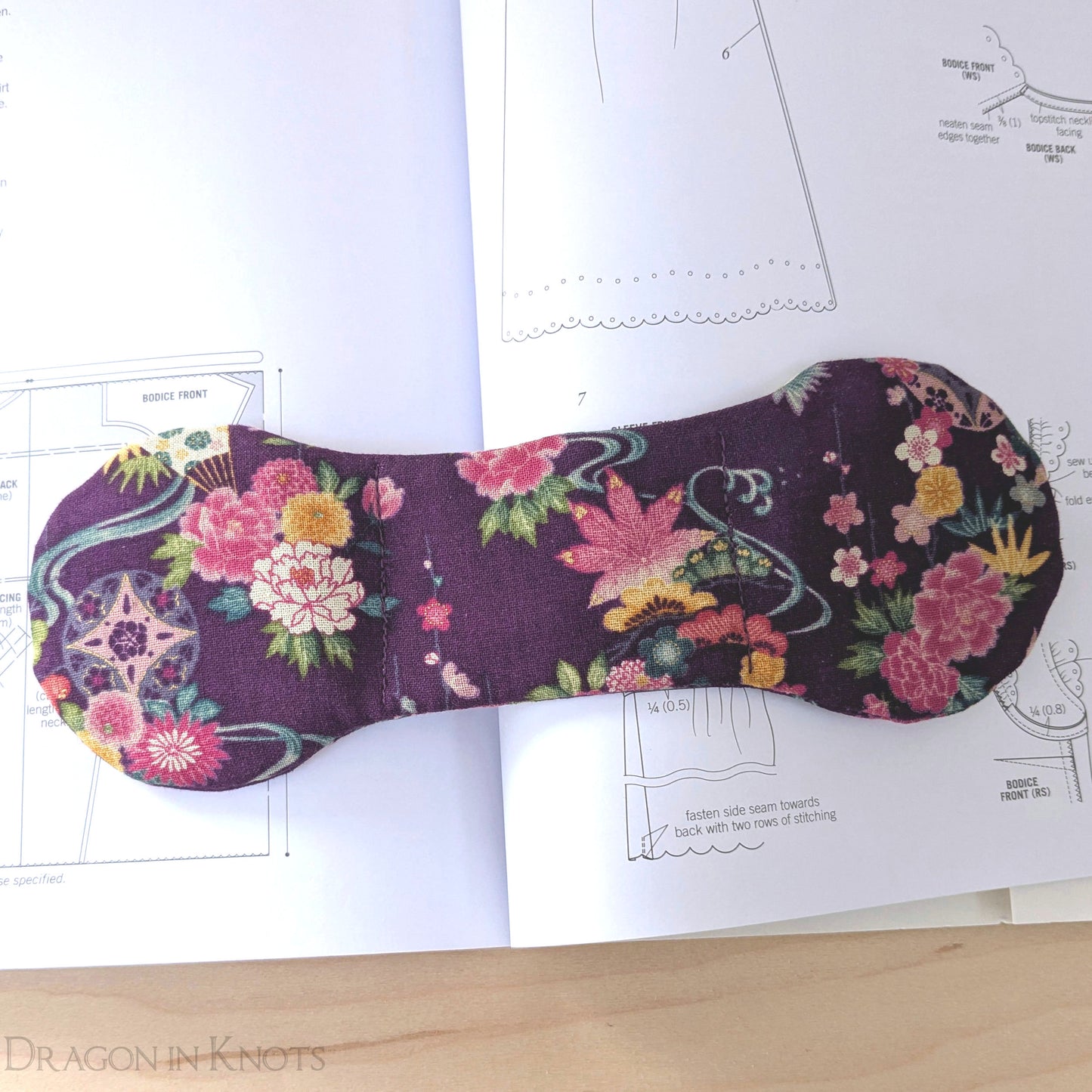Purple Floral Book Weight