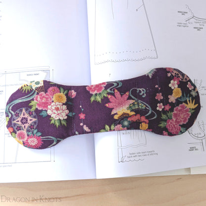 Purple Floral Book Weight