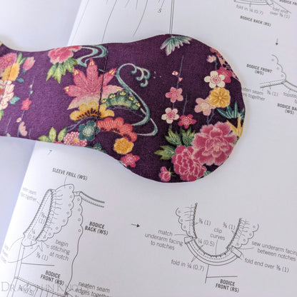 Purple Floral Book Weight