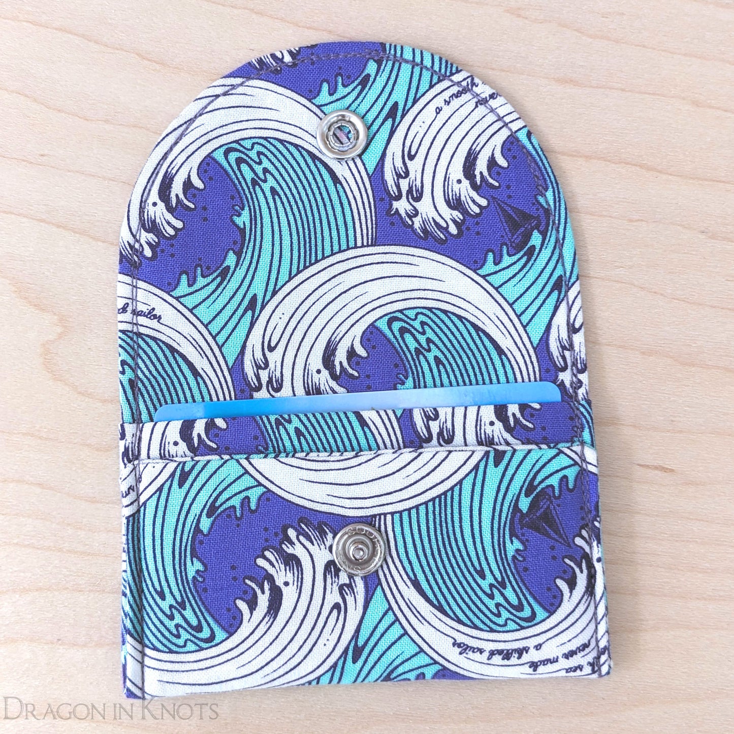 Ocean Waves - Card Wallet - Dragon in Knots