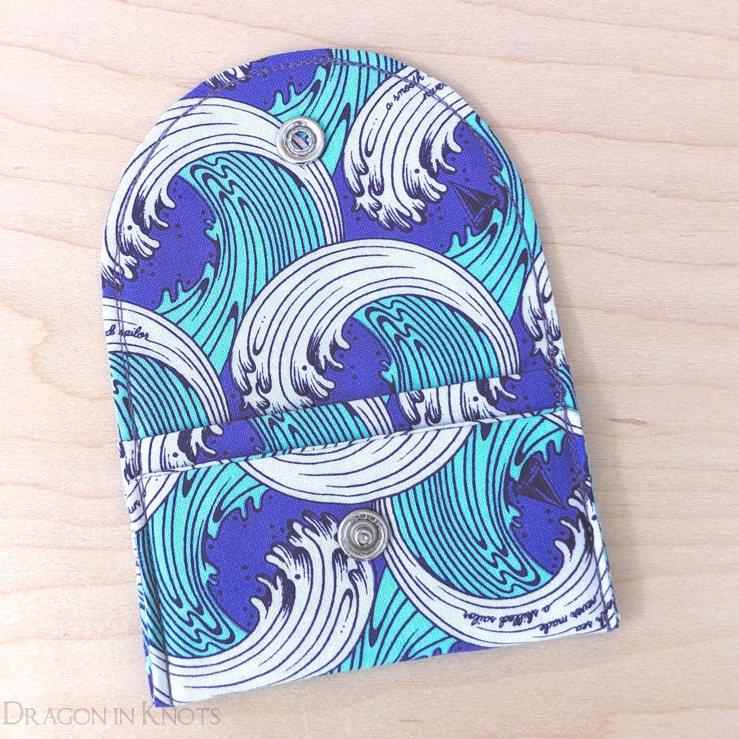 Ocean Waves - Card Wallet - Dragon in Knots