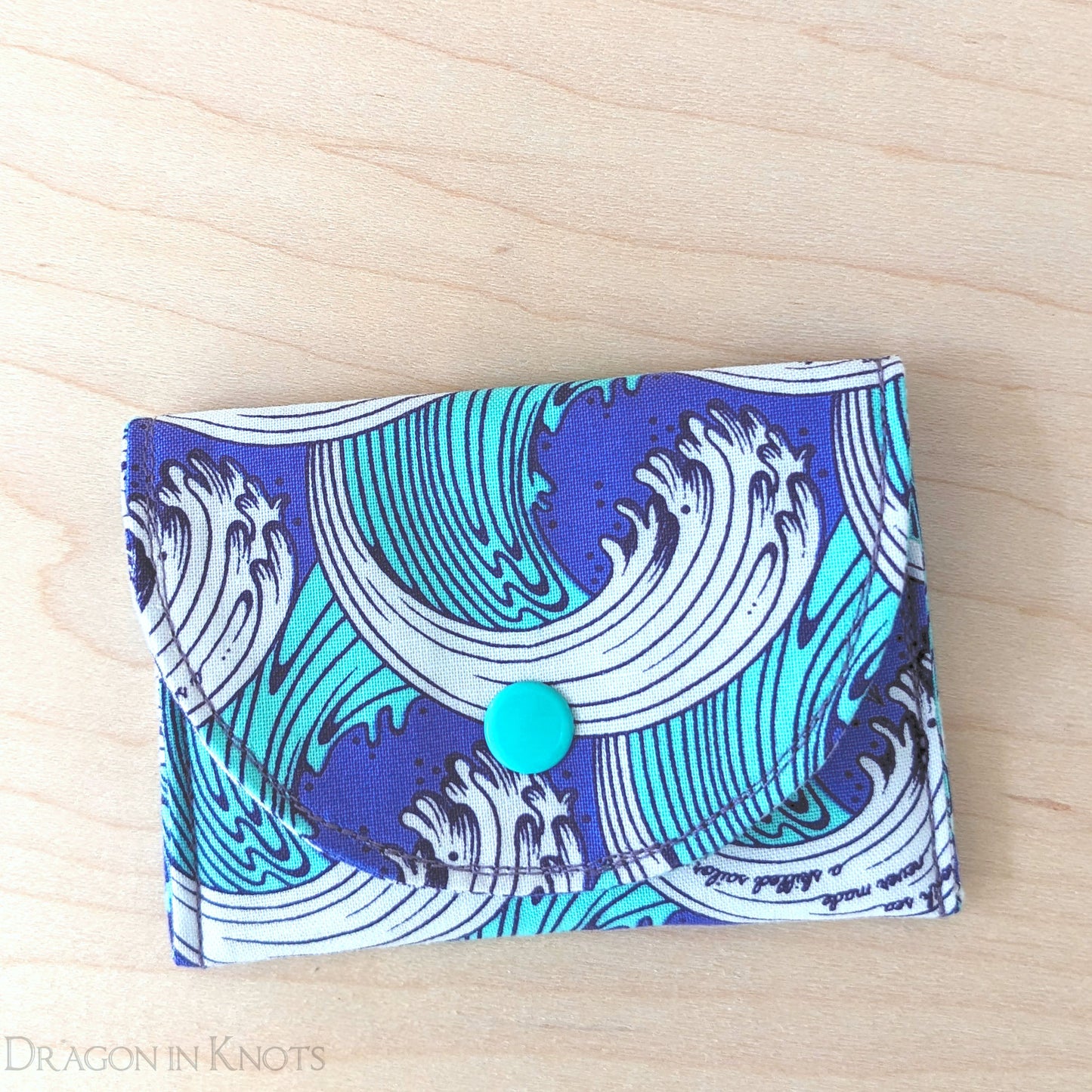 Ocean Waves - Card Wallet - Dragon in Knots