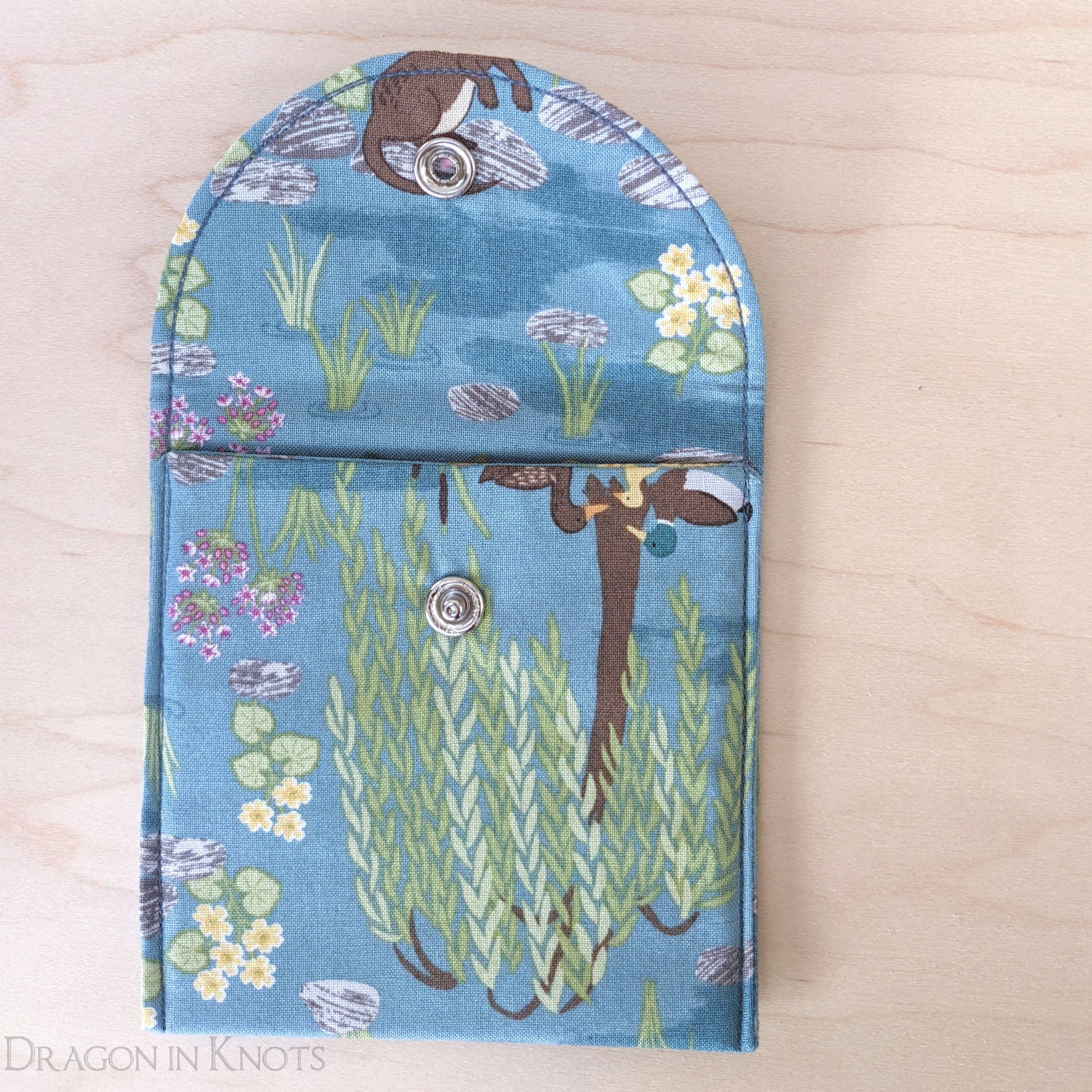 Duck Family Tea Wallet - Dragon in Knots handmade
