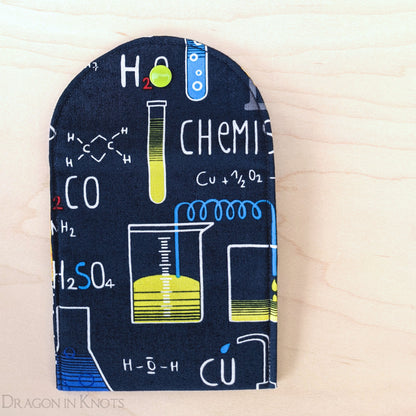 4" Chemistry Snap Pouch - Dragon in Knots handmade