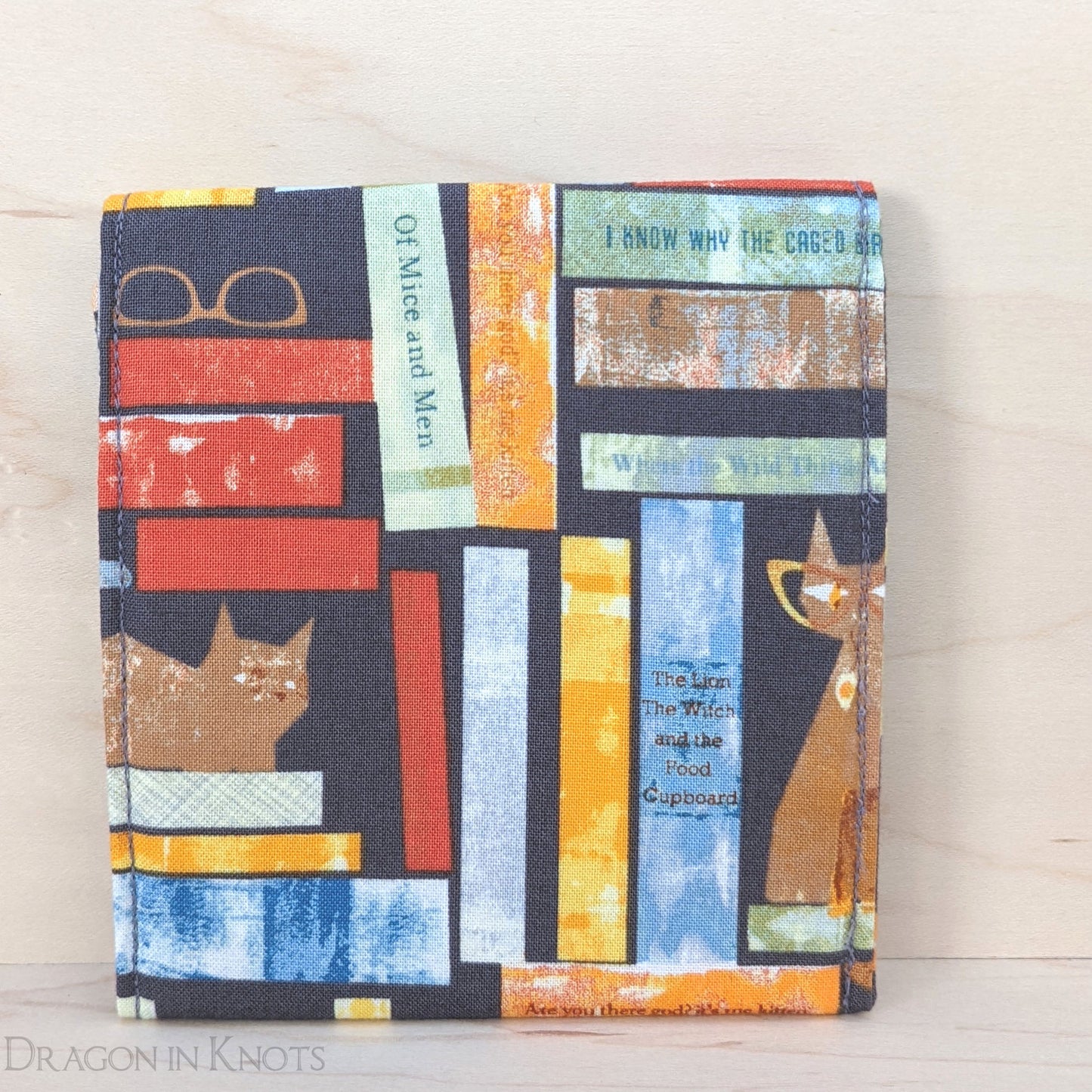 Books and Cats Accessory Pouch - Dragon in Knots