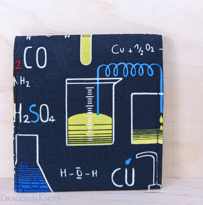 4" Chemistry Snap Pouch - Dragon in Knots handmade