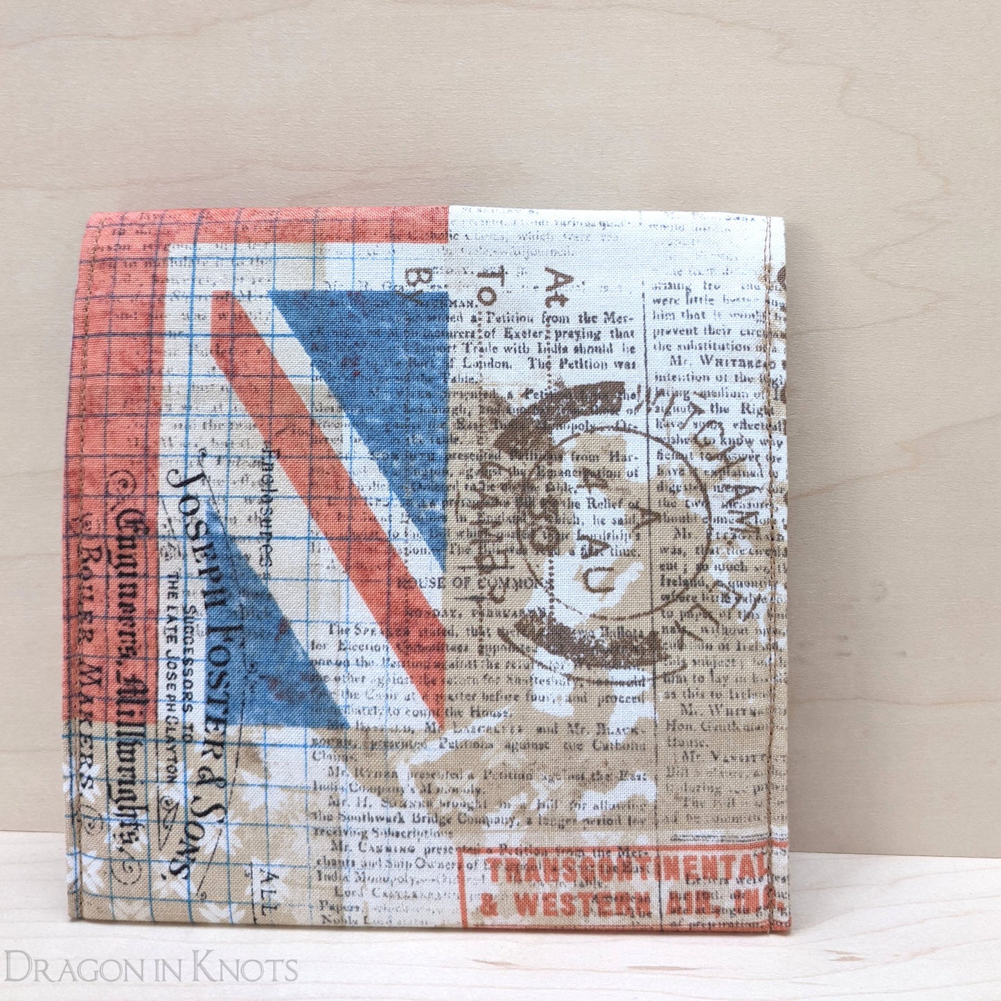 Union Jack Accessory Pouch - Dragon in Knots handmade