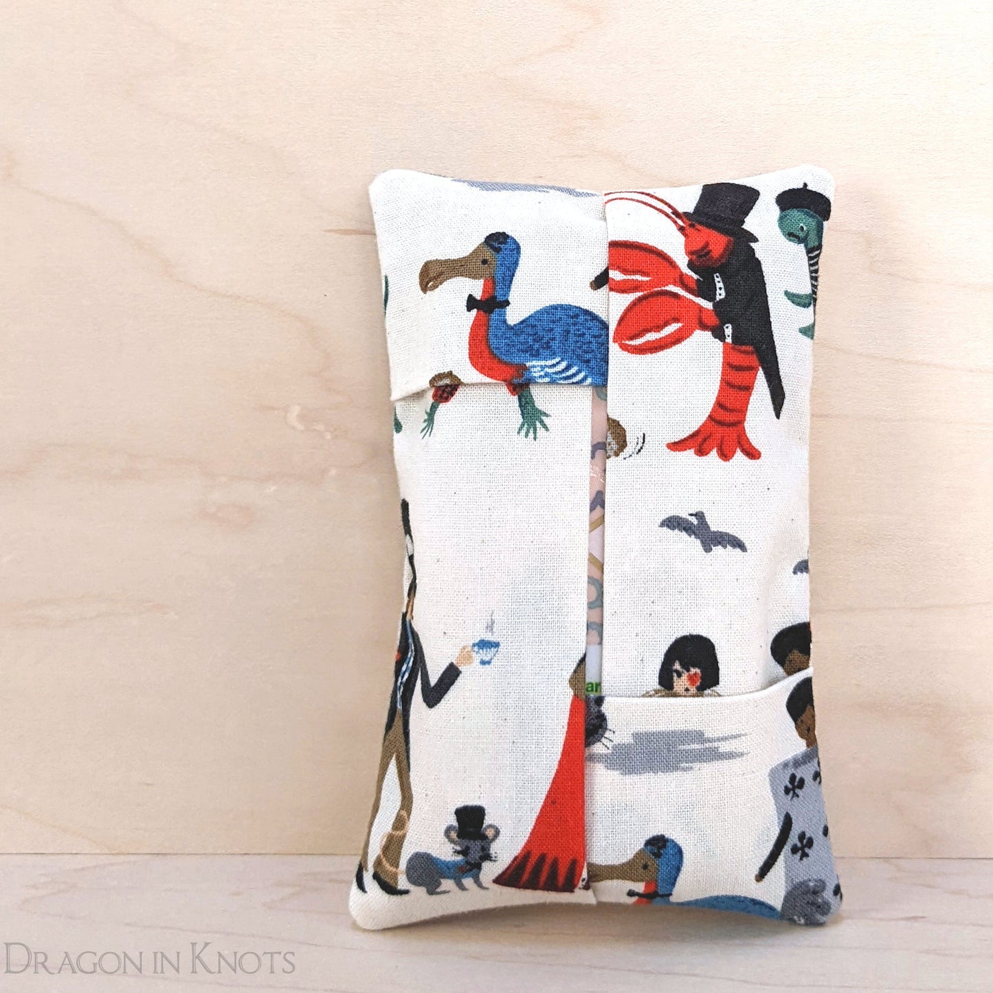 Wonderland Procession Pocket Tissue Holder - Dragon in Knots