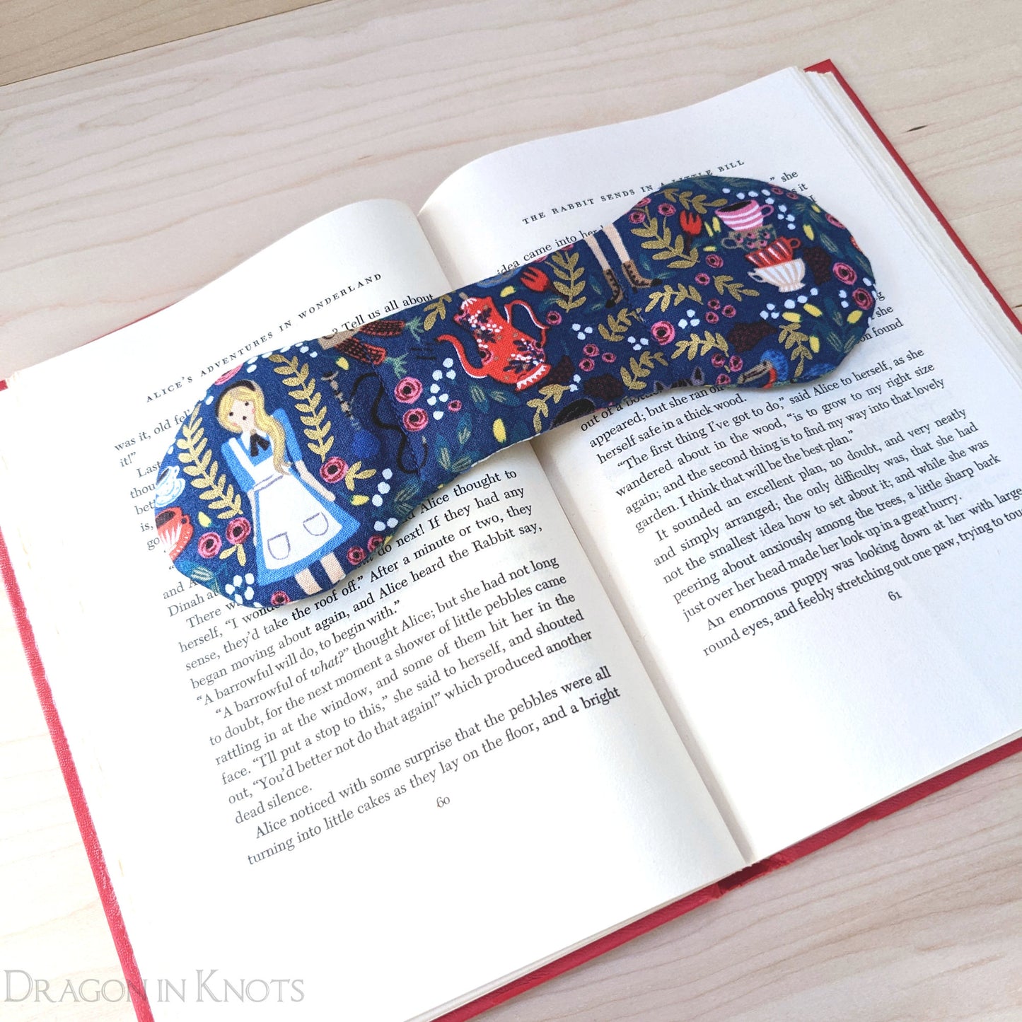 Wonderland Book Weight Page Holder - Dragon in Knots