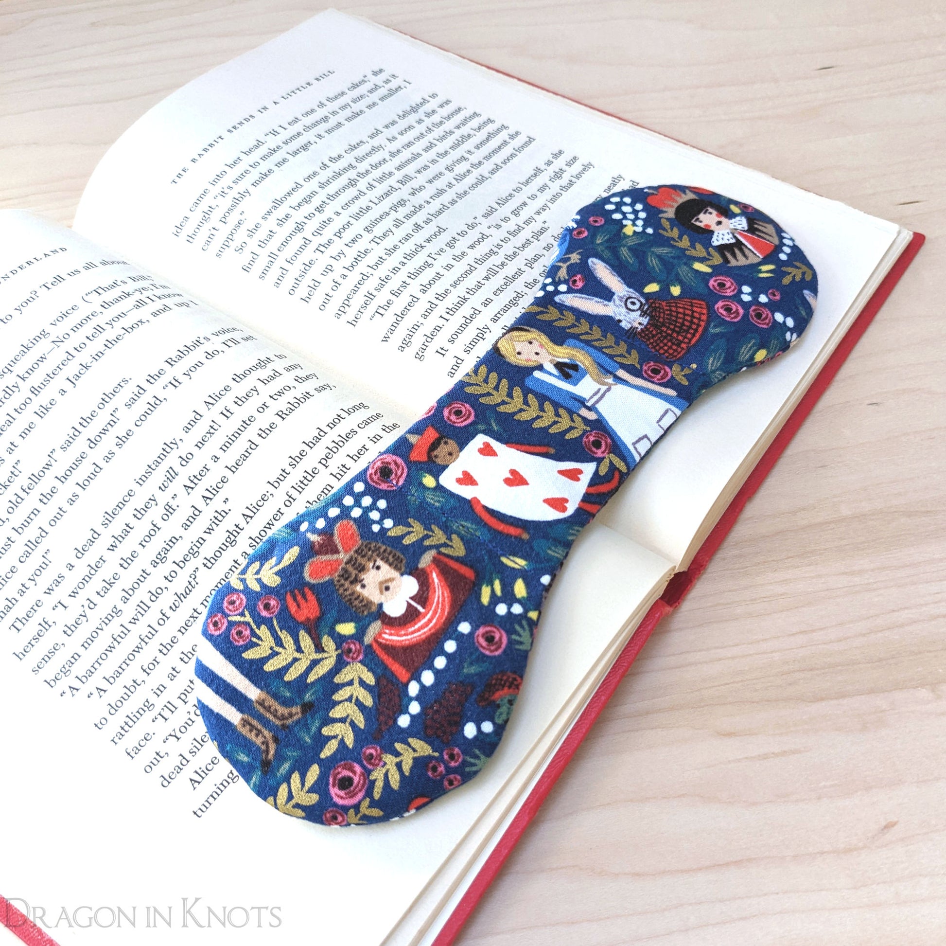 Wonderland Book Weight Page Holder - Dragon in Knots