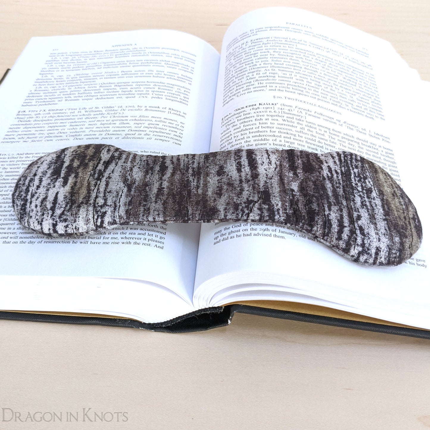 Striated Book Weight - Dragon in Knots