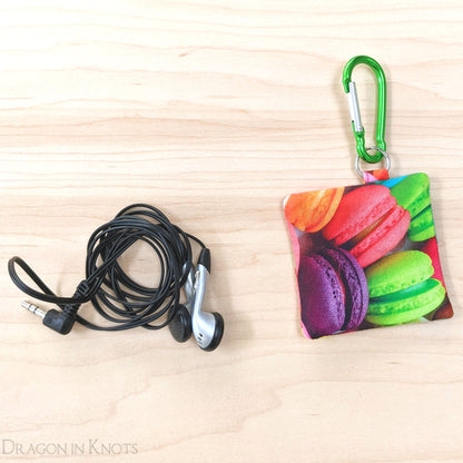Macaron Earbud Holder - Dragon in Knots