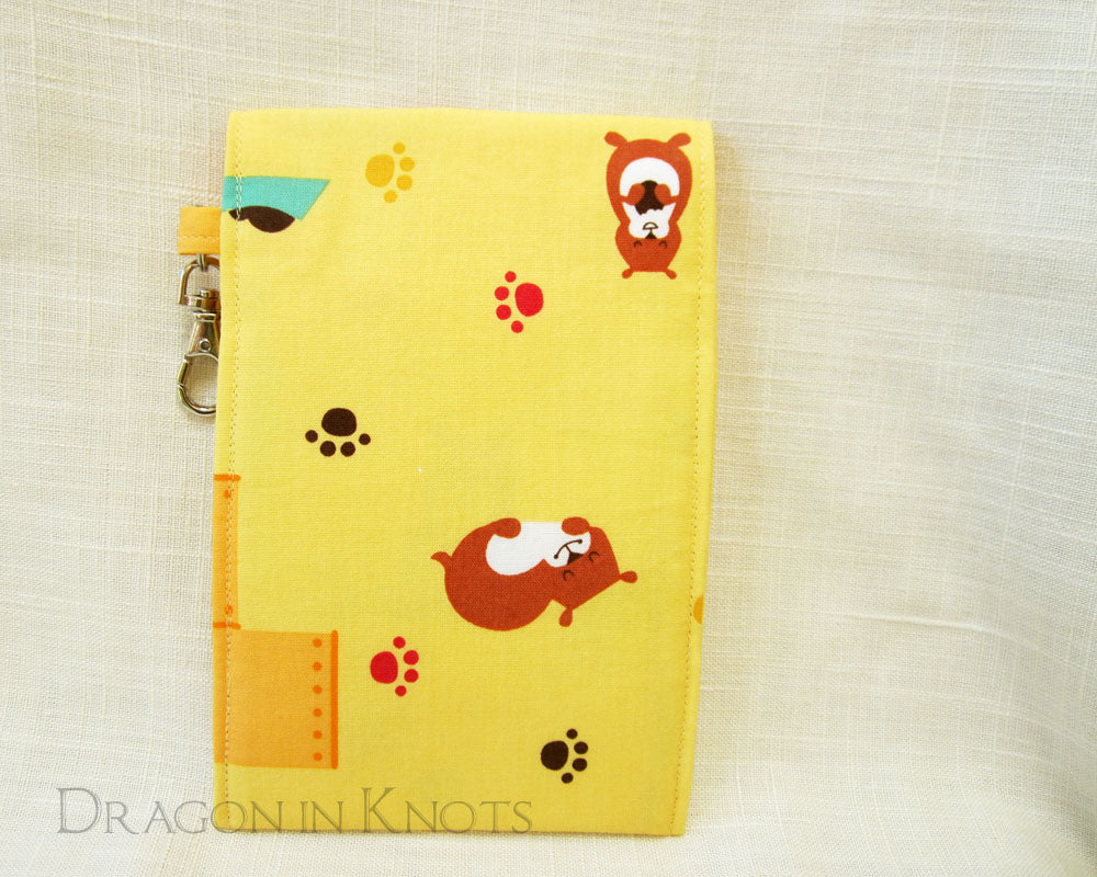 Hamster Dual Pocket Pouch - Dragon in Knots handmade accessory