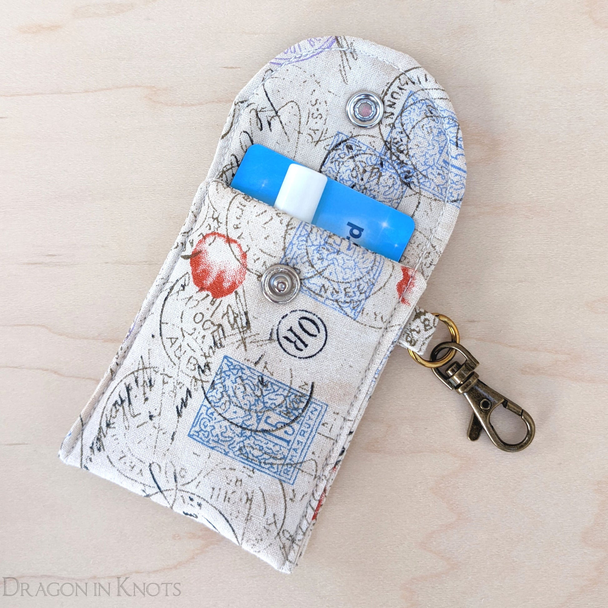 Snail Mail Lip Balm and Card Case - Dragon in Knots