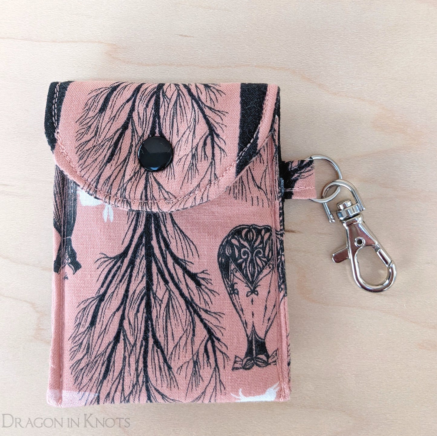 The Lady of the Forest - Lip Balm and Card Pouch - Dragon in Knots