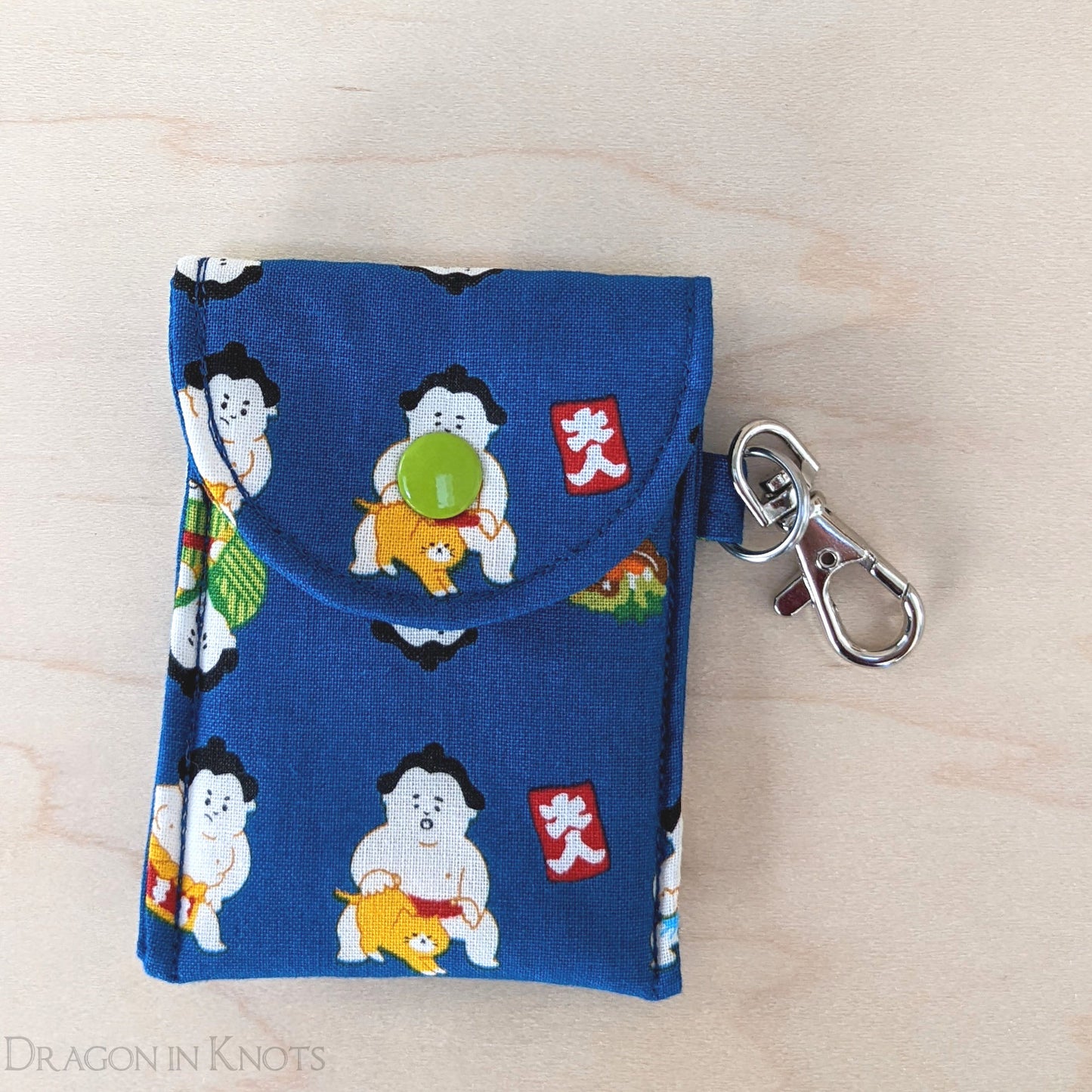 A Sumo Wrestler and his Cats - Mini Essentials Pouch - Dragon in Knots