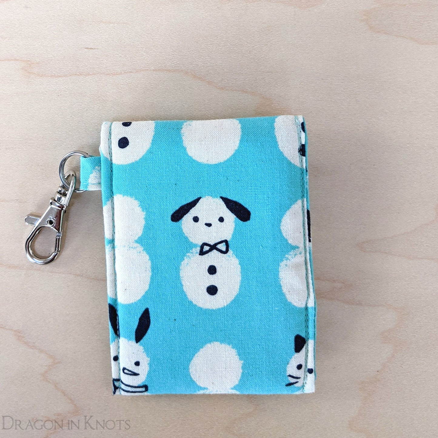 Snow Dog Lip Gloss and Card Pouch - Dragon in Knots