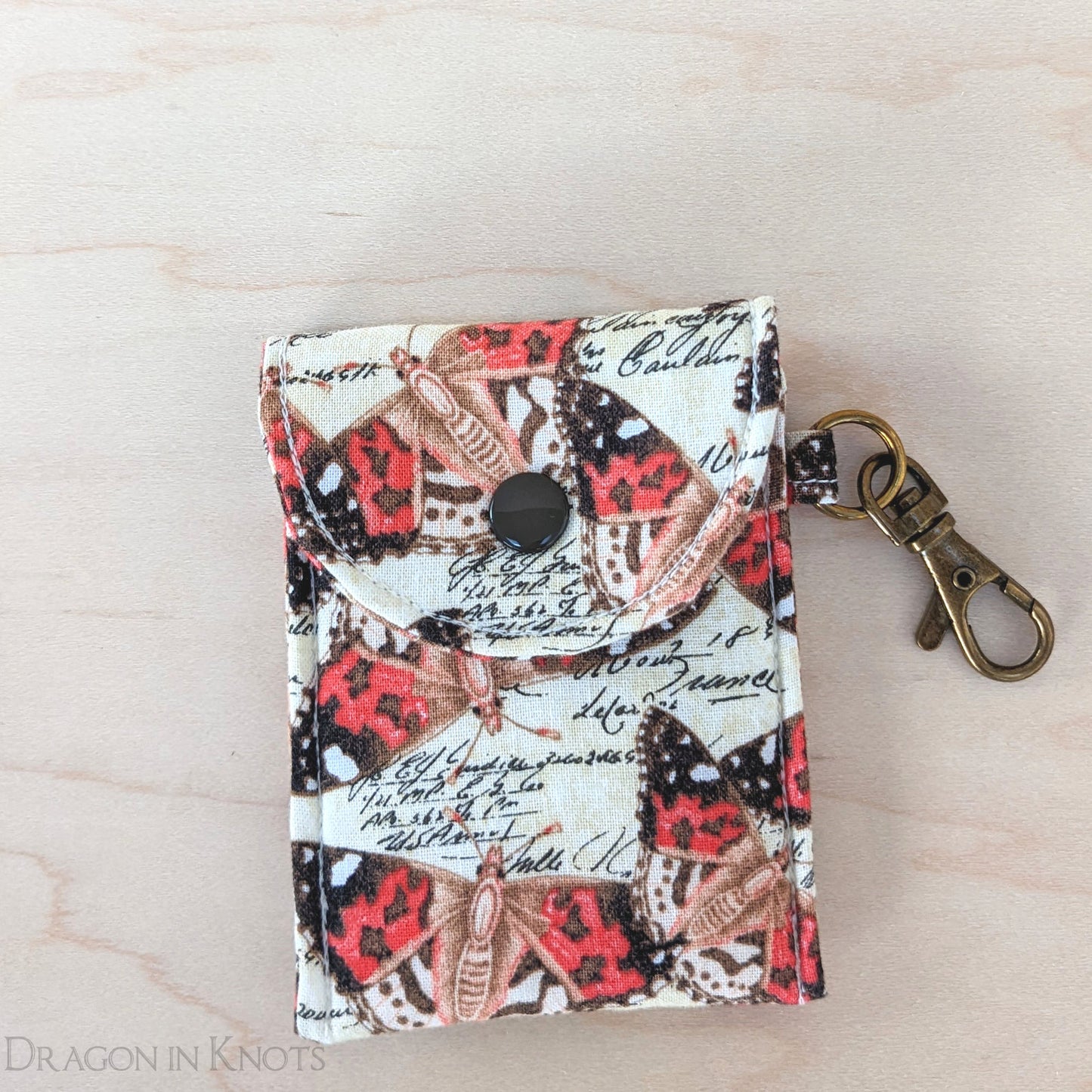 Moths Mini Essentials Pouch - Dragon in Knots