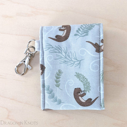Otter Mini Essentials Pouch with Keychain - Dragon in Knots