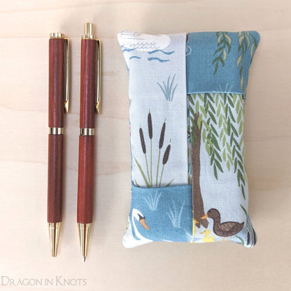 Otter Pocket Tissue Case - Dragon in Knots handmade