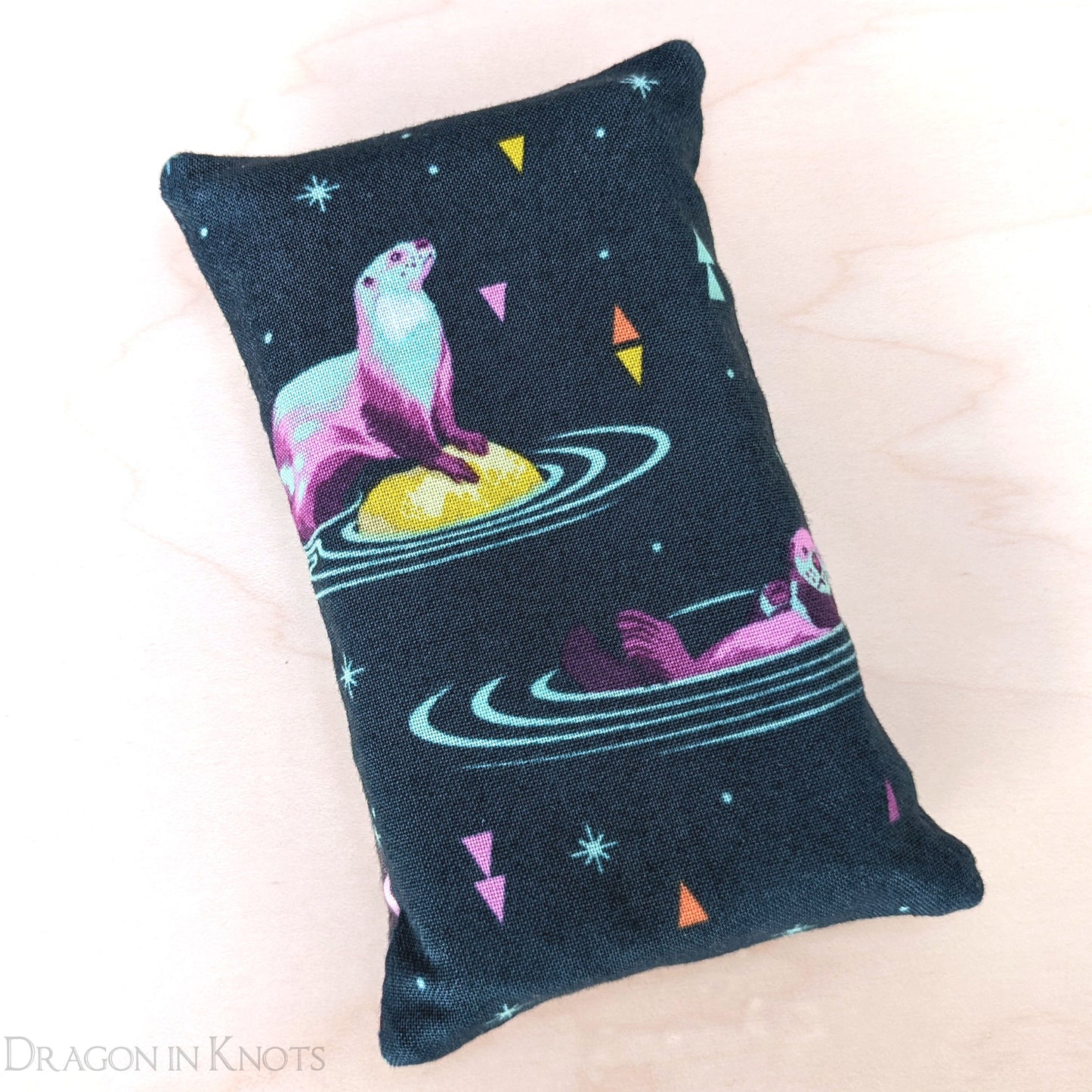 Galactic Otters Pocket Tissue Holder - Dragon in Knots handmade