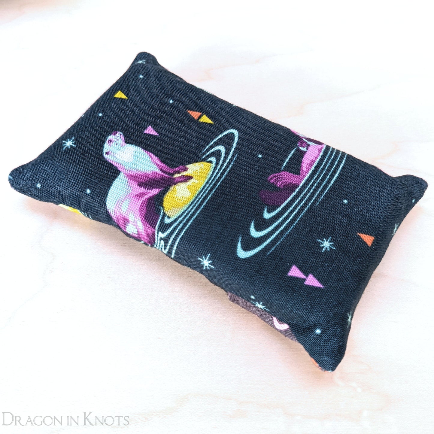 Galactic Otters Pocket Tissue Holder - Dragon in Knots handmade