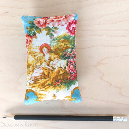 A Lady and her Dog - Pocket Tissue Holder - Dragon in Knots