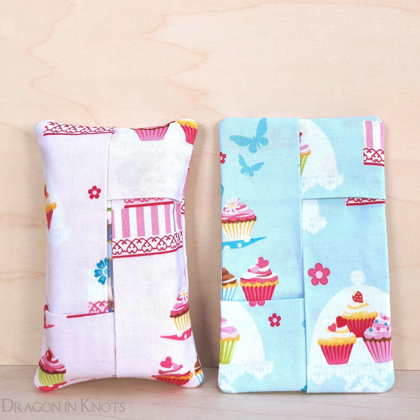 Cupcakes Pocket Tissue Holder - Dragon in Knots