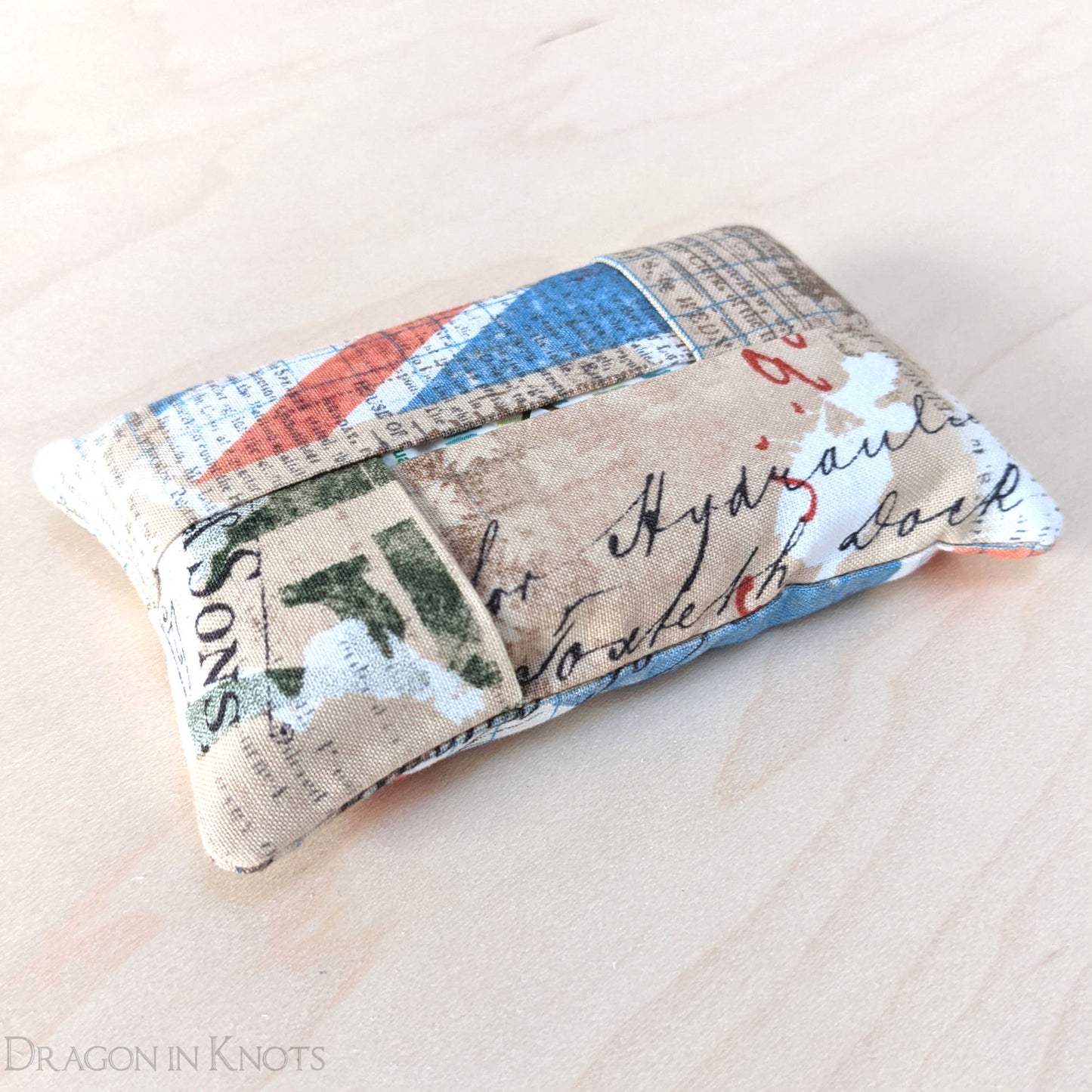 Union Jack Pocket Tissue Holder - Dragon in Knots handmade