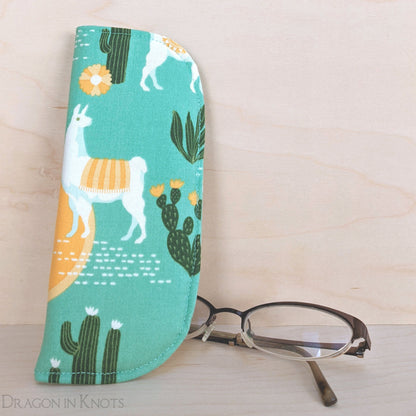 Case for Reading Glasses - Llamas and Cacti - S - Dragon in Knots