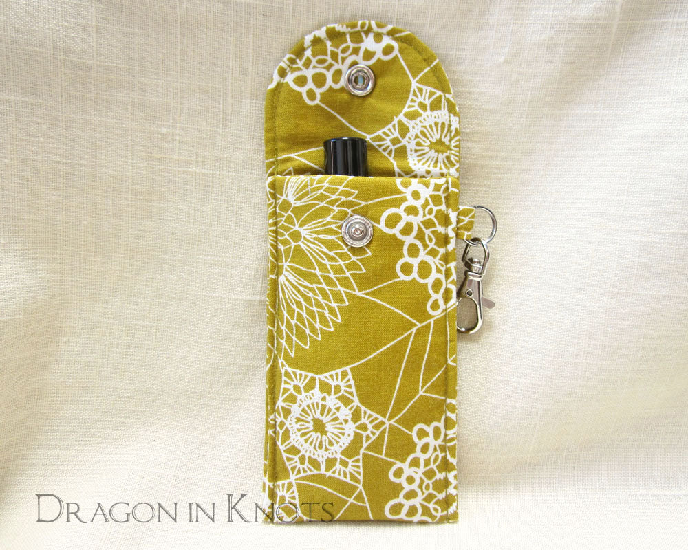 Spider Doily Tall Lip Gloss Case - Dragon in Knots handmade accessory