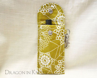 Spider Doily Tall Lip Gloss Case - Dragon in Knots handmade accessory