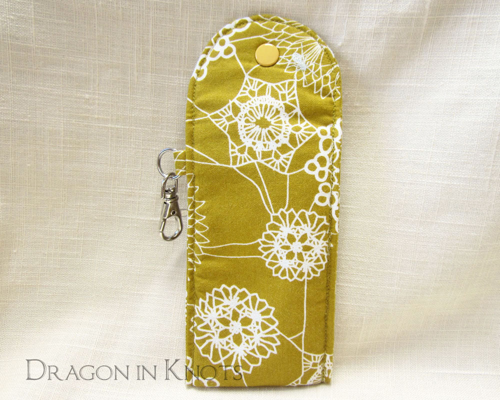 Spider Doily Tall Lip Gloss Case - Dragon in Knots handmade accessory