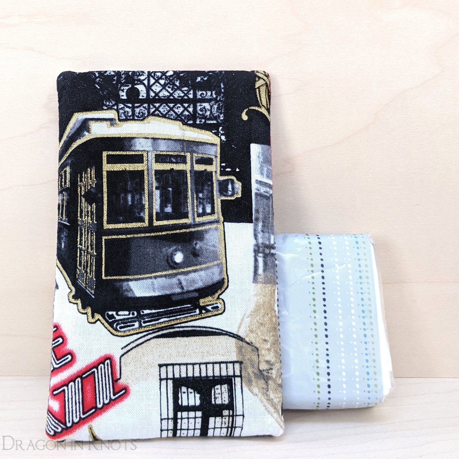 New Orleans Trolley Pocket Tissue Case - Dragon in Knots