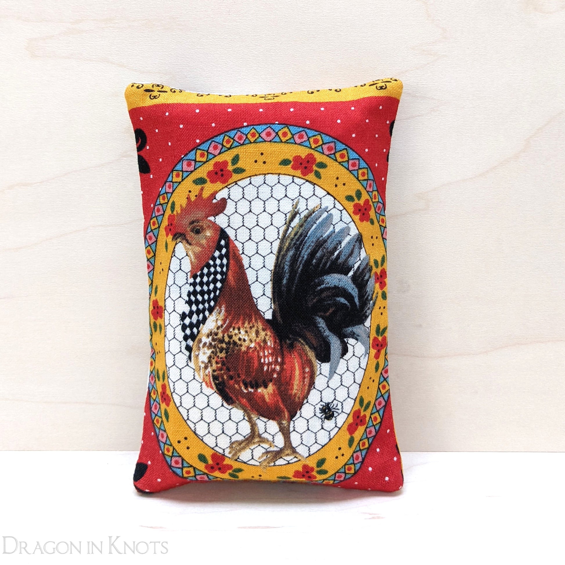 Rooster To-Go Tissue Holder - Dragon in Knots handmade