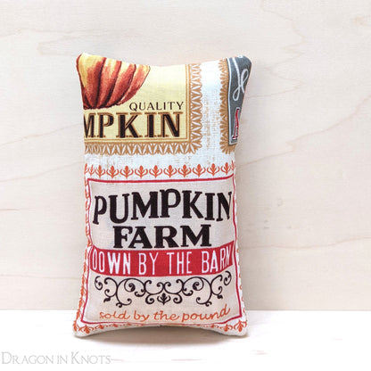 Pumpkin Farm Pocket Tissue Cover - Dragon in Knots handmade