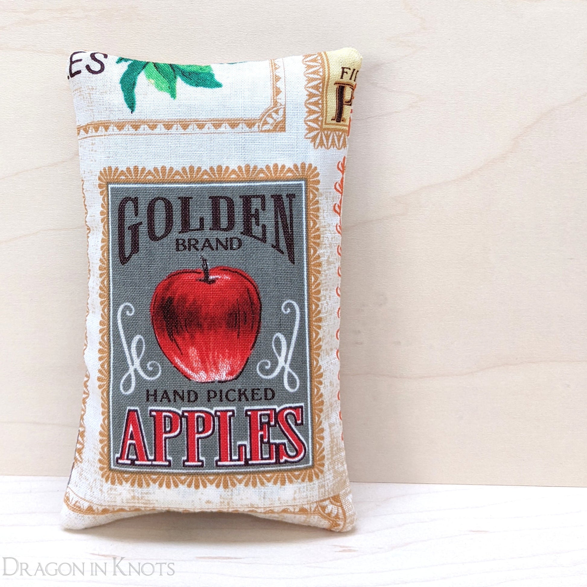 Golden Apples Travel Tissue Holder - Dragon in Knots handmade