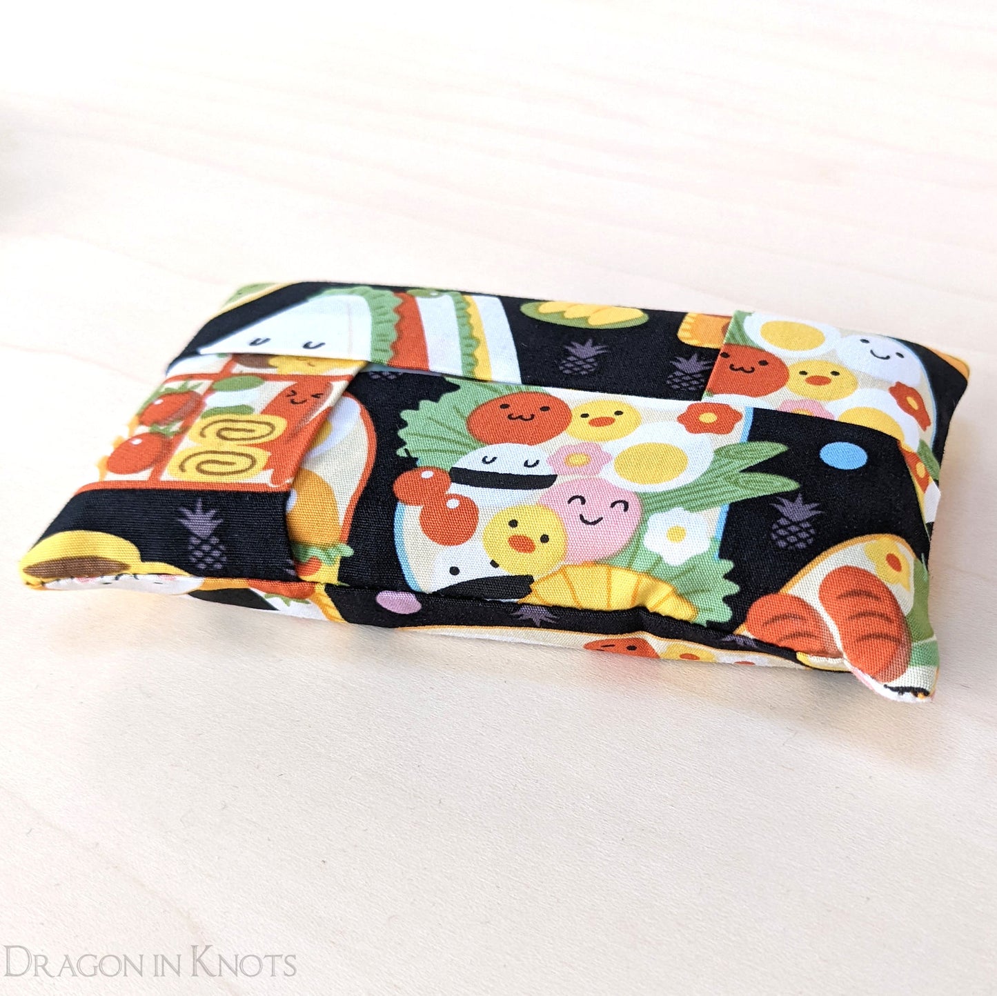 Bento Box Pocket Tissue Holder - Dragon in Knots handmade